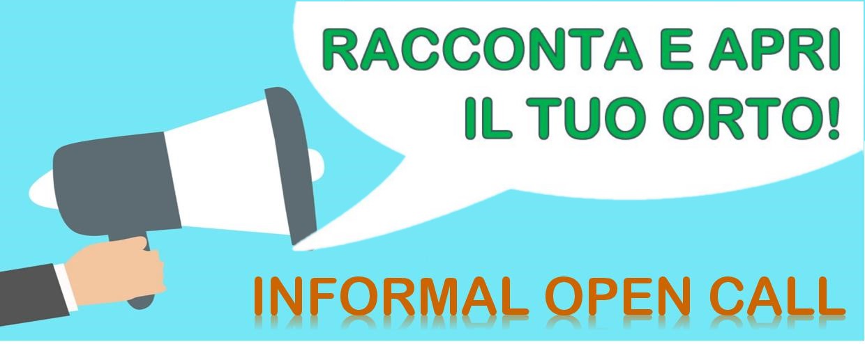 Call: racconta e apri il tuo orto! Rispondi entro il 10 giugno